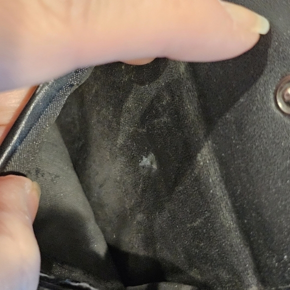 Burberry Black Nova Check Bifold Wallet wWristlet & Patch Added - Picture 5 of 17